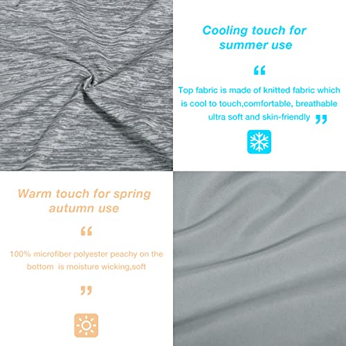 Image of EXQ Home Weighted Blanket Cover 48x72 -Queen Size Premium Soft for Weighted Blanket with Zipper,Machine Washable Duvet Cover (Dark Grey,Duvet Cover Only)