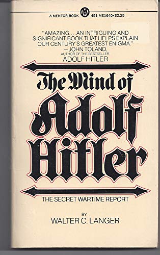 The Mind of Adolf Hitler 0451616405 Book Cover
