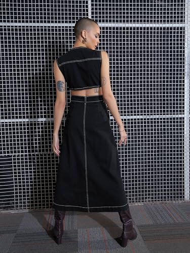 Image of Sassafras Women Waist Cut-Out Midi Dress