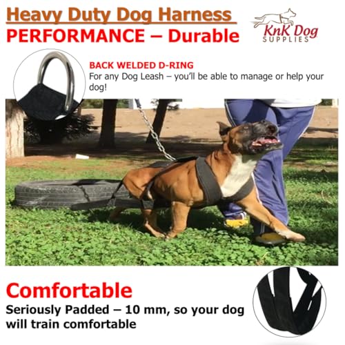 Knk Dog Supplies 14874176 Big Dog Harness Padded Strong Sturdy Weight Pulling Harness Vest Large Dogs Training Quick Walking Keep Your Dog Amused And In Great Shape thumb #3