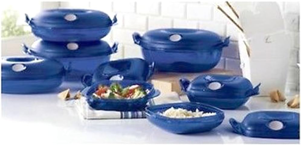 Tupperware Heat 'N Serve 7 pc Collection in Nocturnal Blue