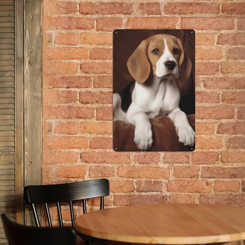 Affiche Beagle en métal : la solution pour décorer un mur vide de salon - 5