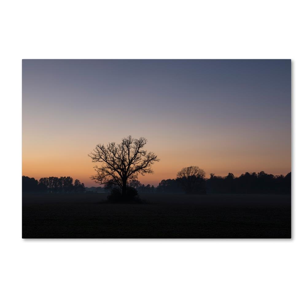 Twilight Silhouette by Kurt Shaffer, 16x24-Inch Canvas Wall Art