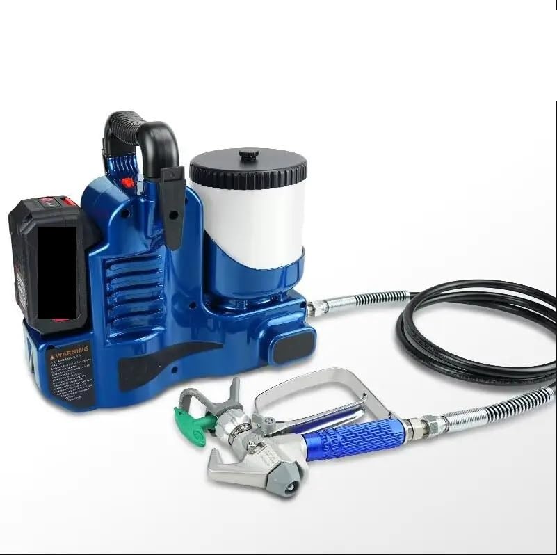 Spruzzatore airless ad alta pressione, elettrico, for verniciatura a spruzzo, batteria al litio, ricaricabile, piccolo zaino, stile macchina for spruzzatura(1 Battery 1 Charger)
