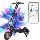 🛴INTELLIGENTE STEUERUNG🛴 Mit Tuya kann man Cruiser-modus aktivieren(ohne Gaspedal eine konstante Geschwindigkeit halten); Motor gesperren (E-Diebstahlschutz innerhalb der Reichweite von BT.); Scheinwerfer einschalten,3 Höchstgeschwindigkeitsstufen je nach Gelände und Fahreralter einstellen (zB.Geschwindigkeit für Teenager begrenzen),Anfahrhilfe(0km/h-Start) für Senioren aktivieren,darüber hinaus kann es auch für Outdoor-Begeisterte wie Sie die Gesamtfahrkilometer und Bewegungspfade erfassen.