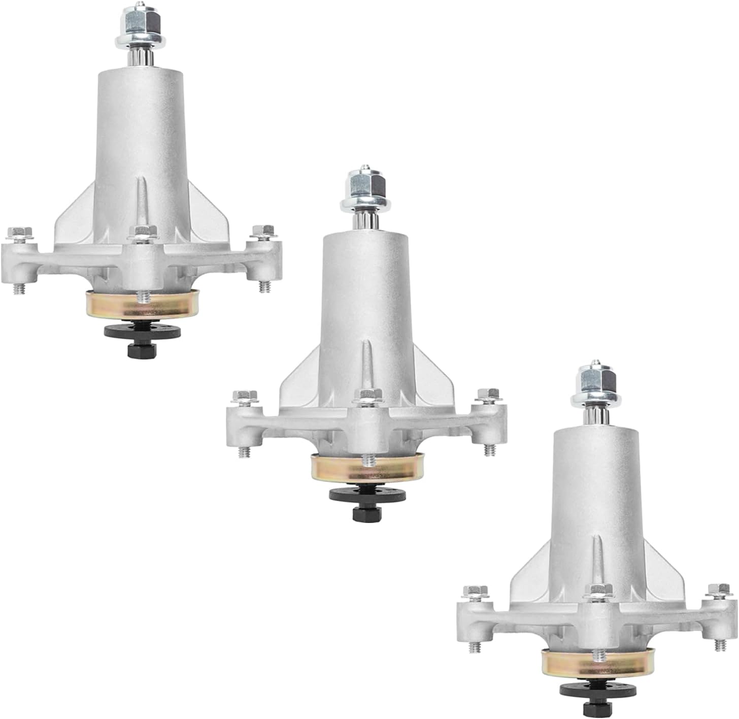 (3 Pcs) 187292 192870 532187281 Mower Deck Spindle - Fits Craftsman Husqvarna Poulan Pro 532187292 587819701 587125401 567253301 587820301 - YTH22V46 YTH24V48 Mandrel Assembly for 42" 46" 48" 54 Deck
