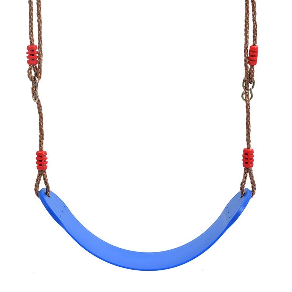 Children Swing Swing Seat For Kids Heavy Duty Rope Play Secure Children Swing Set,Perfect For Indoor,Outdoor,Playground,Home Play Set Attachments (Color : Yellow, Size : 66.5x14x0.6cm)