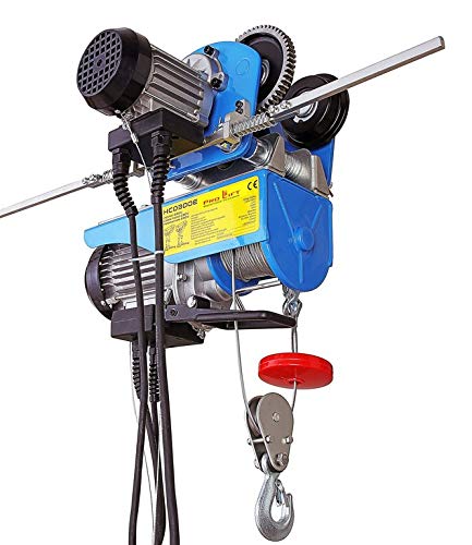 Pro-Lift-Werkzeuge Elektrische Seilwinde mit elektrischer Laufkatze Tragkraft 800kg Motorwinde Elektrowinde