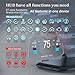 Yaouzicn Car HUD Dual Mode OBD2 GPS Heads Up Display Real Time Speed, RPM, Temp, Overspeed Alarm Universal Windshield Projection for GM Ford Dodge Jeep Toyota SUV Truck (2009+)