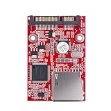 JMT SD Memory Card to SATA 2.5 inch Conversion Adapter Serial Port 15PIN+7PIN SSD Embedded Storage Adapter Support 128GB for PC Notebook MCA277