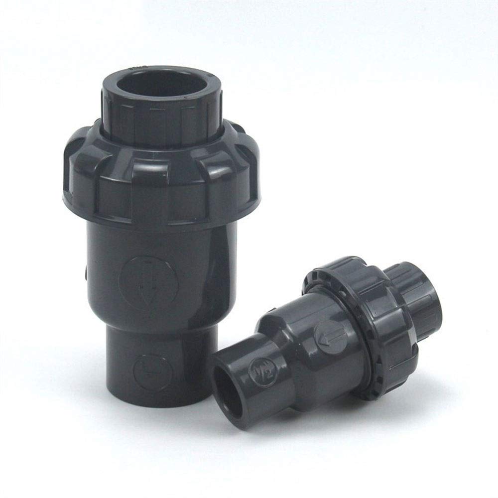 Válvula de bola, válvula de retención de 1 pieza, accesorios de tubería de PVC de 20 mm, 25 mm, 32 mm, piezas del sistema de plomería, conector de tubo de agua, valor de retención de tubería de agua