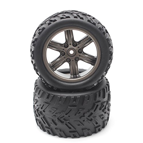 Hosim RC Car Wheel Rubber Tires Tyres 16-ZJ01 for 1:12 Scale Off-Road RC Car 9122 9123 Pack of 2