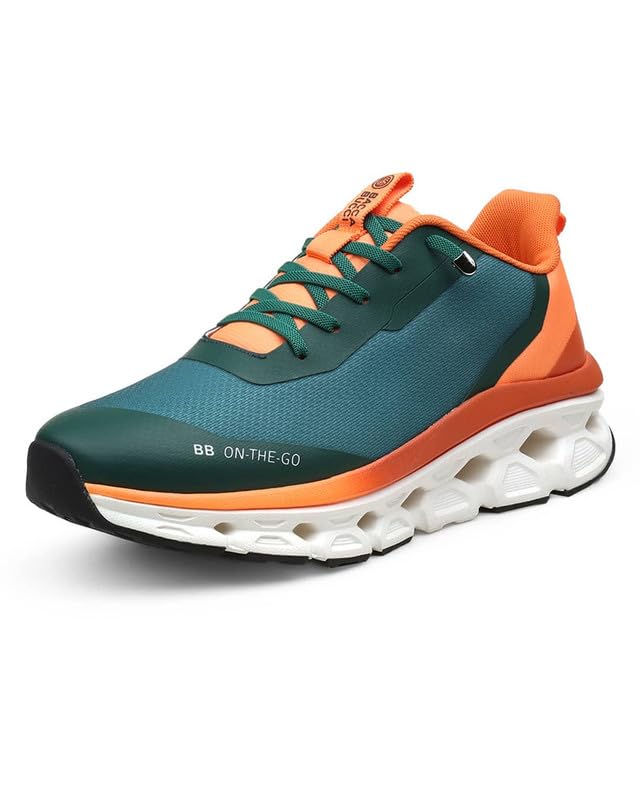 Image of Bacca Bucci BB On-The-Go Men Slip-On Walking & Running Shoes with Stretch Laces and Cushioned Sole