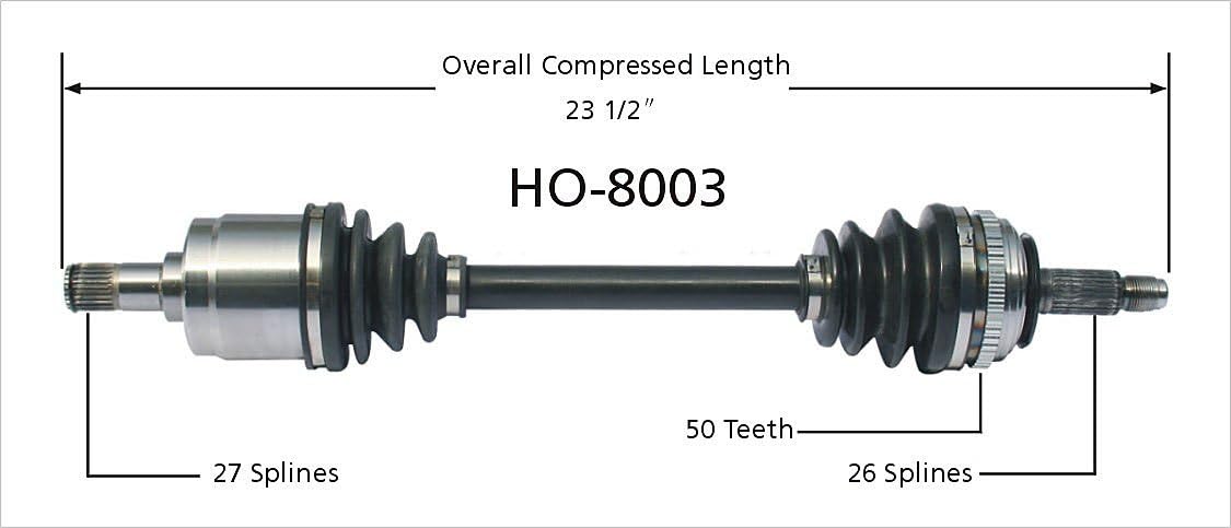HO-8003 CV Axle Shaft