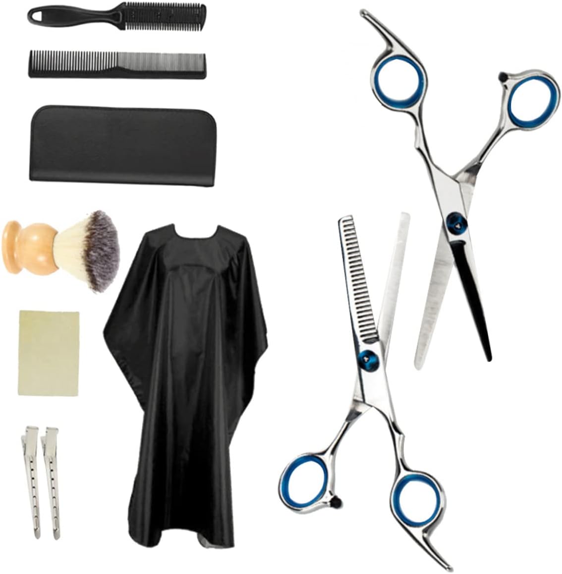 GALPADA 1set Hairdressing Scissor Teeth Cut Comb Apron and Accessories for Barber Home and Styling