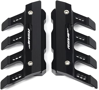 SCUUBE for Aprilia RSV4 RF RSV4RF Factory Motorcycle Fall Side Guard Front Fork Protector Front Fender Protection Block Side Guard CNC Aluminum Motorcycle Accessories Color Black