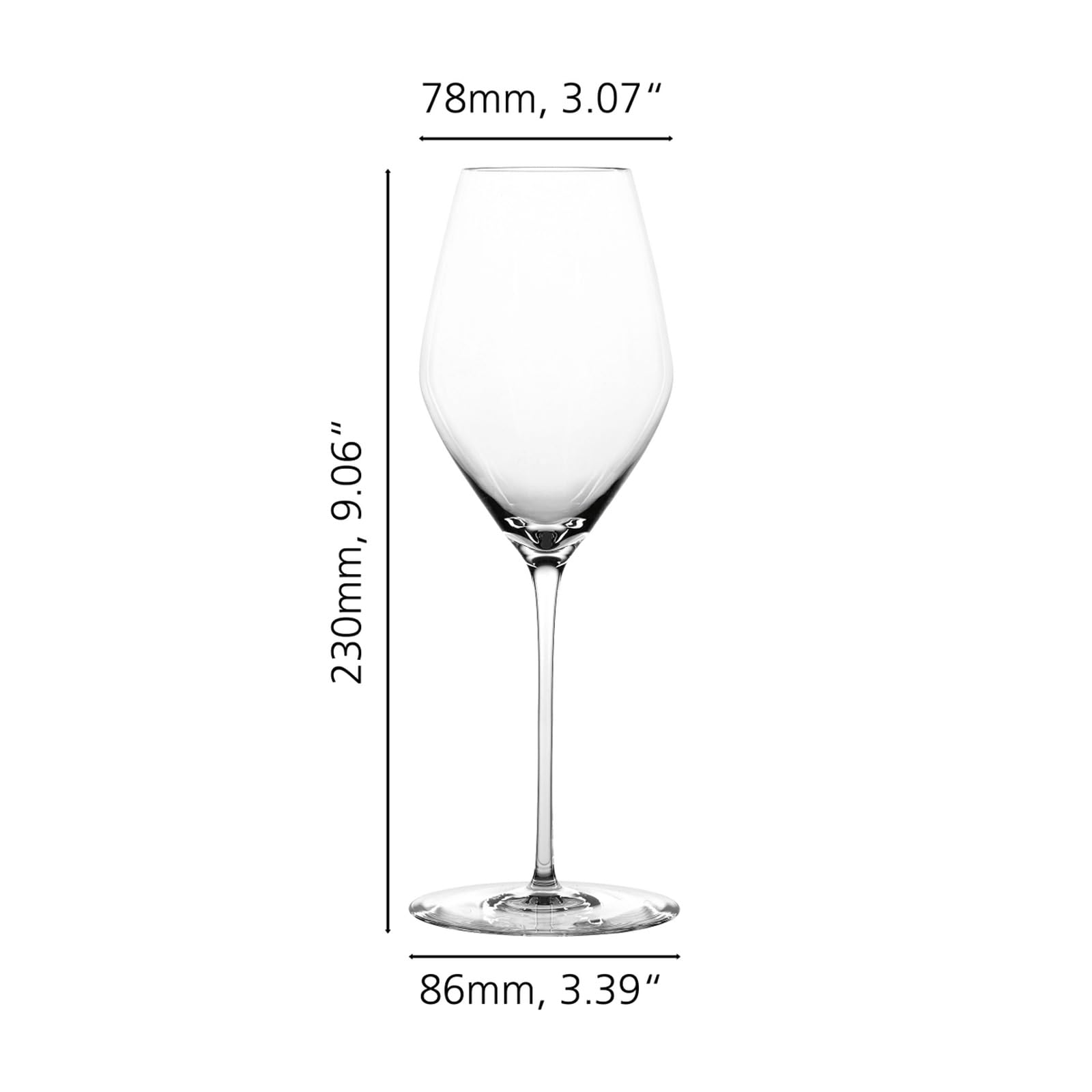 Spiegelau Hi-Lite Lot de 6 flûtes à champagne en cristal 347 ml