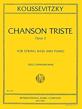 Sheet music INT - Koussevitzky Chanson Triste Opus 2 For String Bass and Piano Book