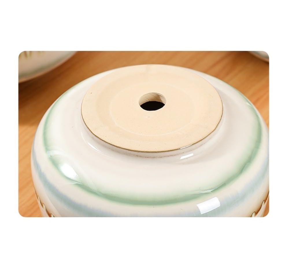 Doniczka Ceramiczna doniczka do domu, salonu, luksusowa zielona roślina, na storczyki, siewnik roślin biurko