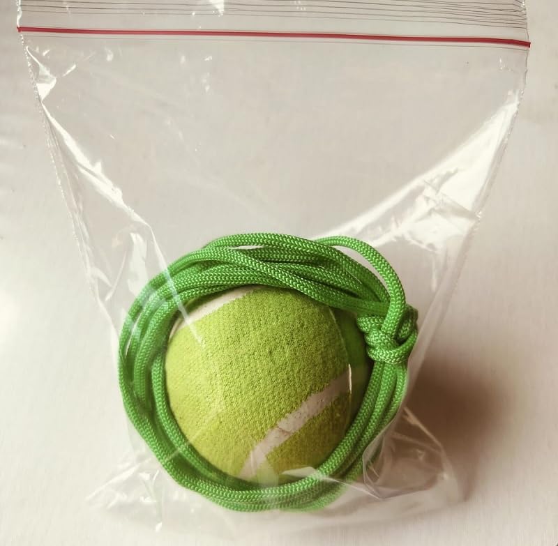 Image of 3.5 mtr Cricket Tennis Hanging Practice Ball Light Waight for Indoor /Outdoor Knocking Cricket Training Ball (Standard, Pack of 1, Green)