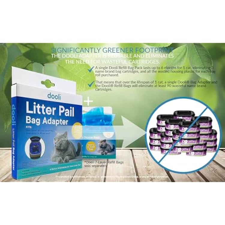 Cat Litter Pail Bag Adapter, Fits Litter Genie, Fits LItter Genie Plus, Fits Litter Genie XL, Fits Litter Genie XXL