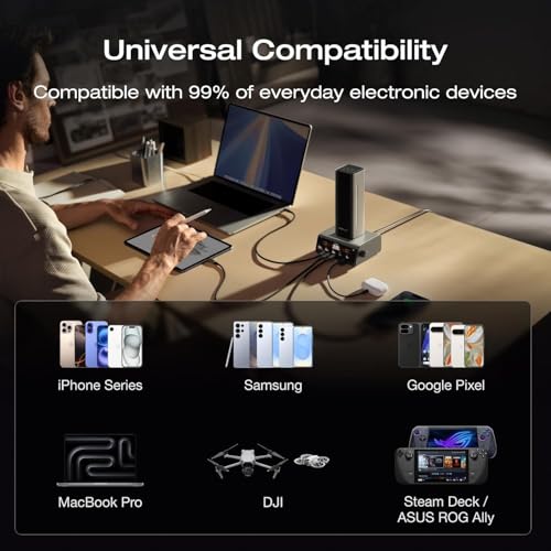 EF ECOFLOW Rapid Pro Power Bank, 4-Port with 300W Max Output, Portable Charger with 140W Built-in Cable, TSA-Approved, Smart APP - image 9