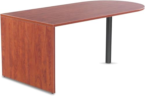 Miniatura 3 de Alera ALE Valencia Series D - Escritorio superior, 71 pulgadas de ancho x 35 12 pulgadas de profundidad x 29 58 horas, cereza mediana