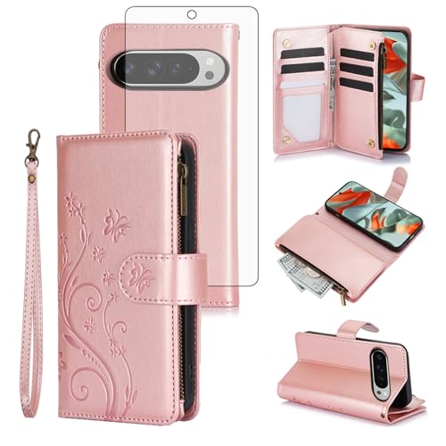 Coque Google Pixel 9 Pro XL finition premium or rose métallique haut de gamme