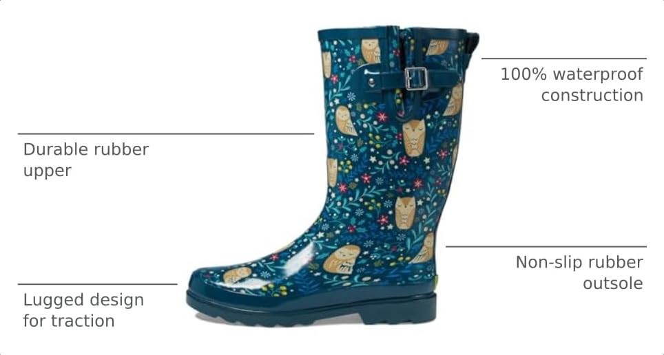 Image of Western Chief Women's Tall Waterproof Rain Boot Outdoor Garden Shoes