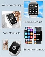 Smartwatch mit Telefonfunktion,Smartwatch für Damen Herren 1.85'' HD Screen – Ansicht 7