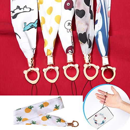 FENICAL 2 peças Práticas Requintadas Alças de Telefone Removíveis Cordões de Lenço de Seda para Meni