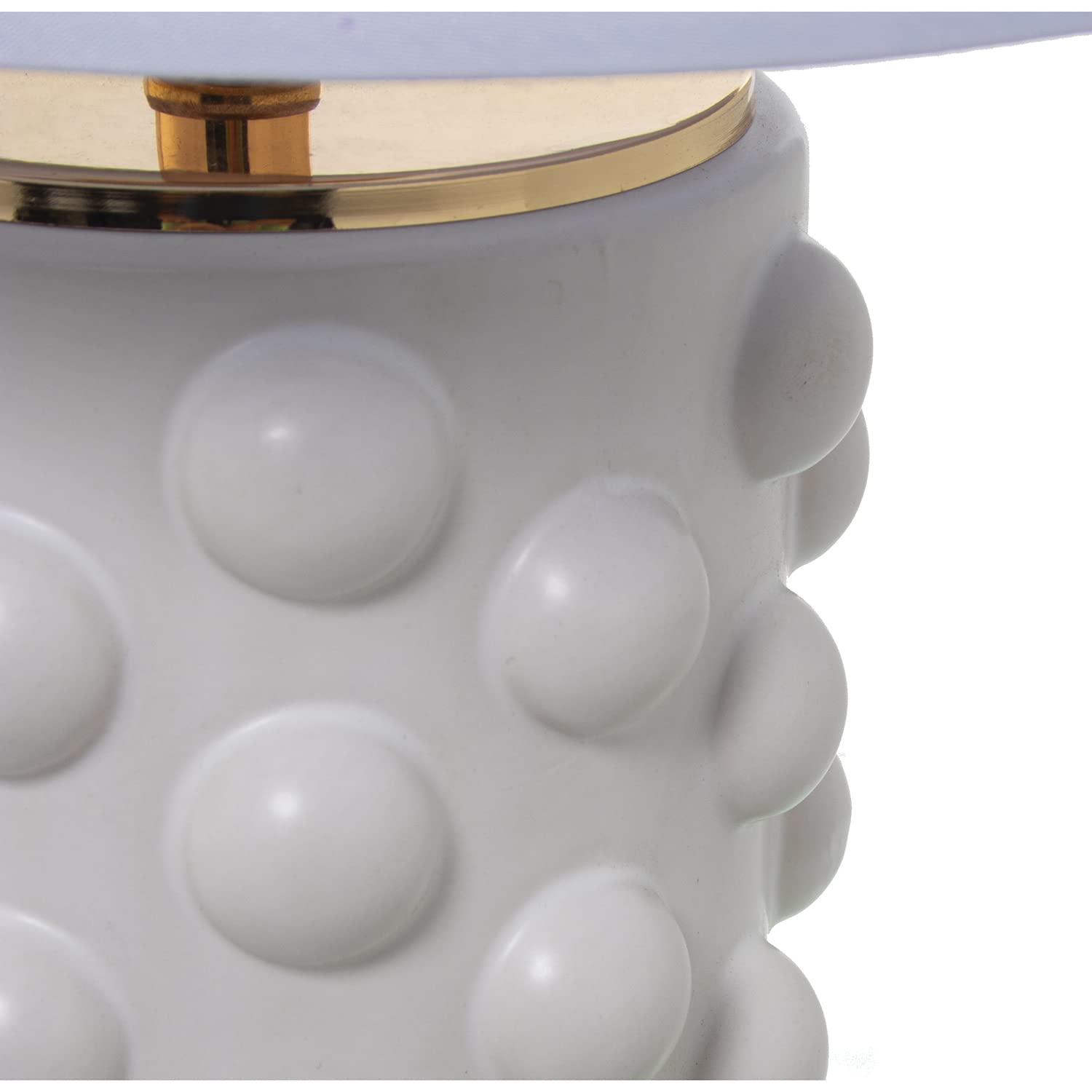 LÁMPARA SOBREMESA CERÁMICA BLANCO MATE+92227,1XE27,MAX.40W °28X49CM, BASE:°13X33CM