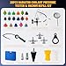 Universal 28PC Radiator Pressure Tester Kit,Coolant Pressure Tester Vacuum Refill Kit for Automotive Cooling System Water Tank Leakage Detection Coolant Pressure Tester with Vacuum Pump Vacuum Purge