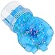 2 Pack Jelly Cube Crunchy Slime Kit, Blue and Pink Clear Crunchy Slime, Super Soft Crystal Slime Toy, for Kids Party Favours and School Education, Stress Relief Toy for Girls and Boys