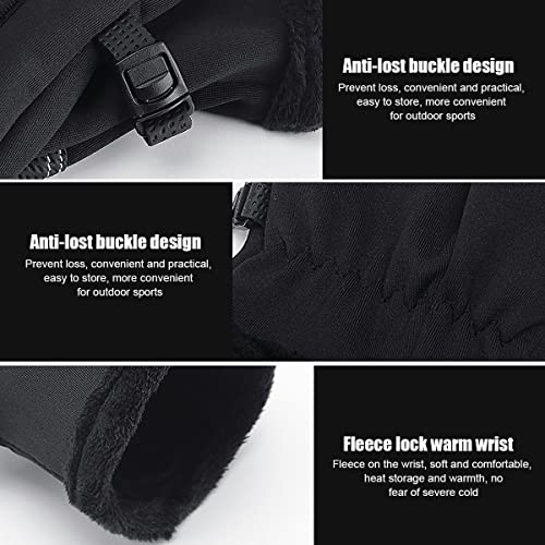 Image of Venzina Winter Gloves for Men,Riding Gloves Finger Gloves,Gloves for Men Winter Warm Touchscreen Thermal Fleece Lined