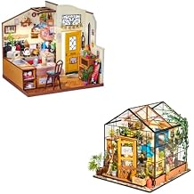 Rowood DIY Miniature House Kits for Adults,Cathys Flower House Bundle Homey Kitchen,Craft Kits for Adults, Home Decor Gifts for Teens