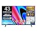 【Amazon.co.jp限定】ハイセンス 43V型 43E60N 4K スマート Wチューナー内蔵 ネット動画 液晶 テレビ HDMI2.1 低遅延ゲームモード Alexa AirPlay2 3年保証 2024年モデル