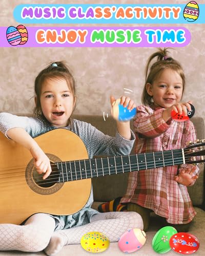 image for Tonberless 6 Pack Wooden Percussion Musical Shaker Christmas Stocking 