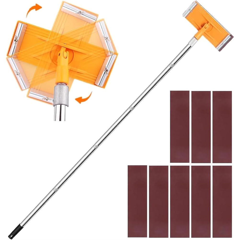 Jnchdghwa As Shown Drywall Pole Sander Dry Wall Sander With 140Cm Extension Pole For Floors Wall Ceiling