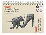 Derwent Sketch Pad, A5, Landscape, 8.27 x 5.83 Inches Sheet Size, 30 Sheets (2300143)