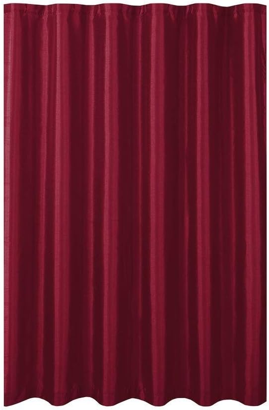 Creative Home Ideas Jane Faux Silk Shower Curtain with 12 Metal Rings, Turquoise