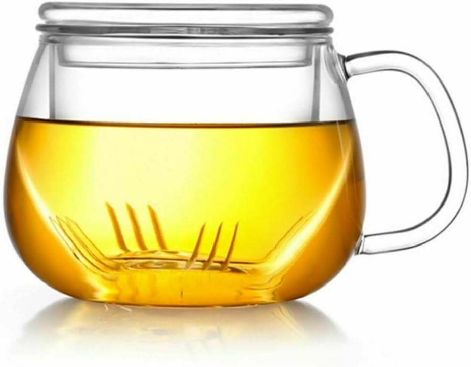 Heat Resistant Tea Mug Filter Flower Tea Cup Green Tea Infuser 300ml