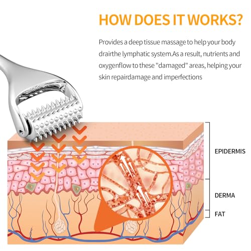 Massage-Roller-Deep-Tissue-Massage-Tool-for-FaceHandNeck-and-Thighs-Acupuncture-Roller-Muscle-Pain-Relief-Face-Roller-Skin-Care-Face-Massager-Tightens-Tones-Skin-Appearance