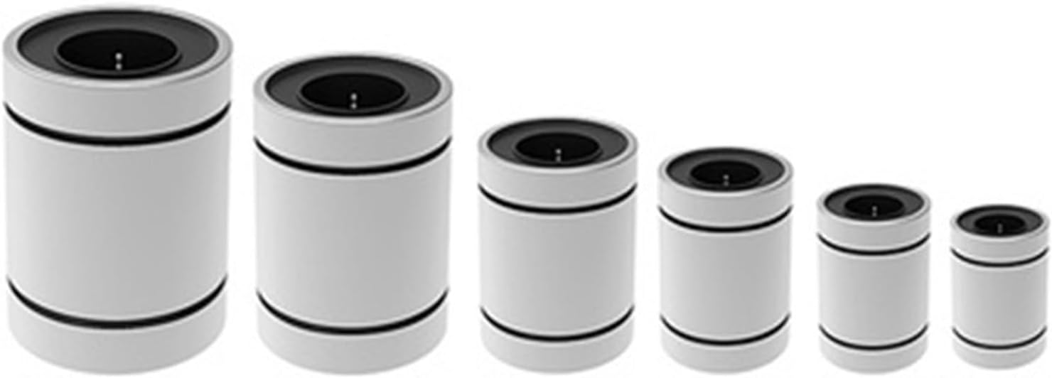 10pcs LM8 LM8UU LM3UU LM10UU LM16UU LM6UU LM12UU LM14UU Linear Bushing 8mm ， Bearings for Rods Rail Shaft Parts(Lm8luu)