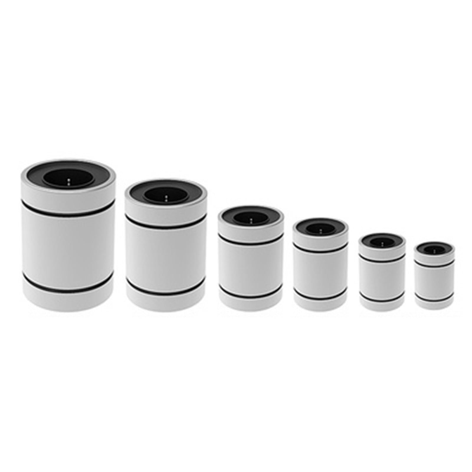 10 pz LM8 LM8UU LM3UU LM10UU LM16UU LM6UU LM12UU LM14UU Boccola Lineare 8mm, Cuscinetti Lineari for Aste Rail Parti di Albero Lineare (Size : Lm4uu)