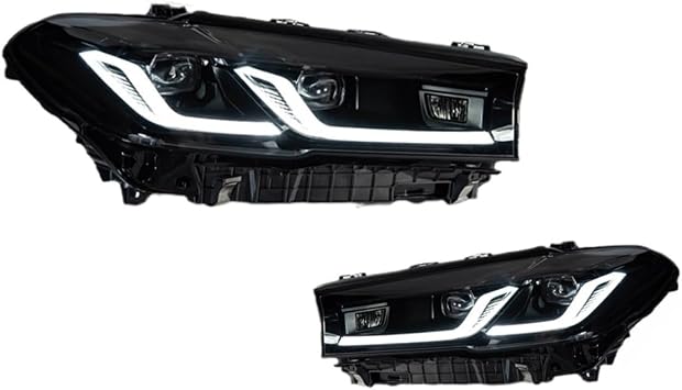Car Styling Head Lamp Compatible With BMW 5 Series G30 G38 Headlights 2018 19 20 21 2022 Headlight LED DRL Signal Projector Lens Automotive AccessoriesBlue