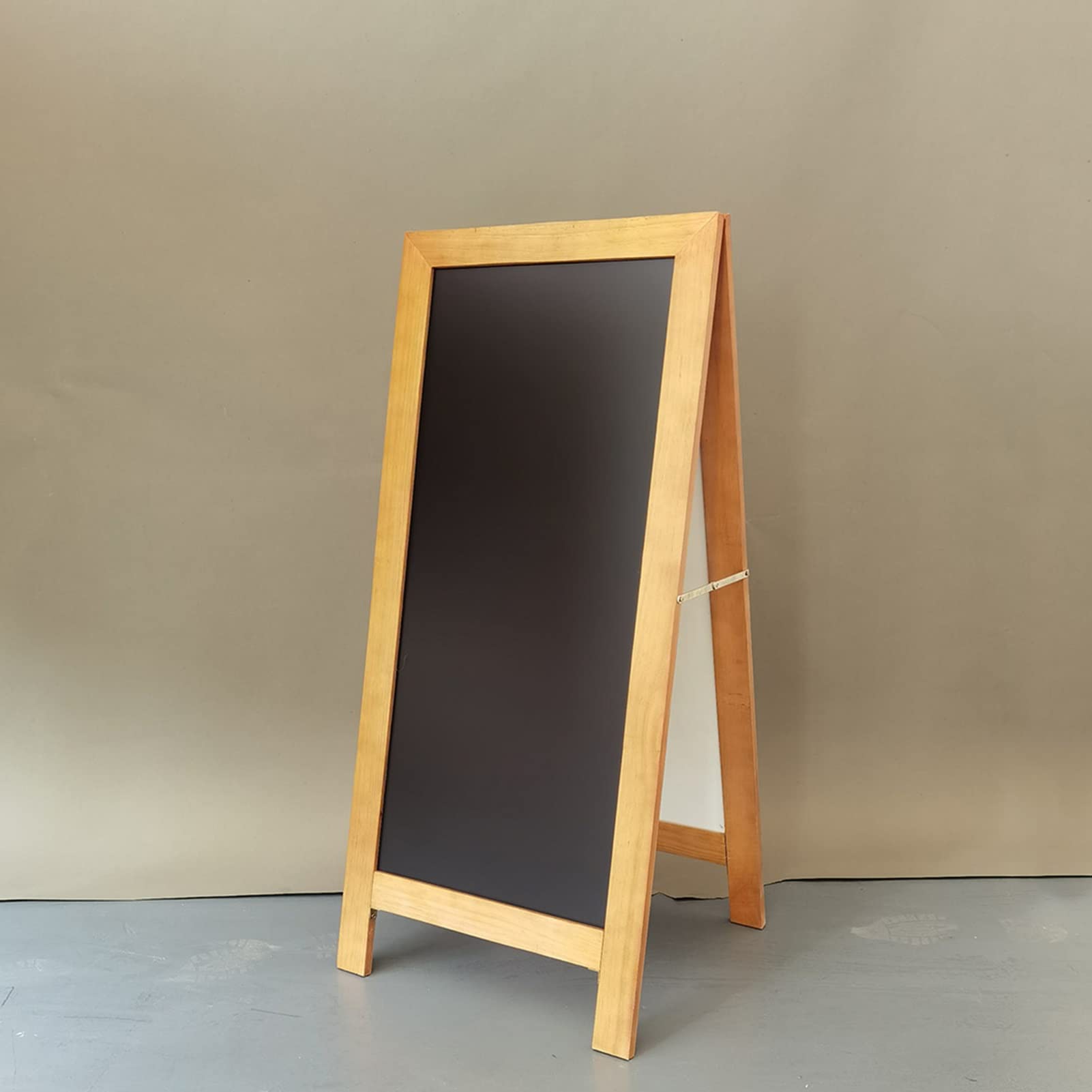 Letrero De Pizarra Magnético con Marco En A, 17.7 X 40 Pulgadas, Caballete De Pizarra De Madera De Pie, Tablero De Sándwich, para Café, Bares, Al Aire Libre, Menú