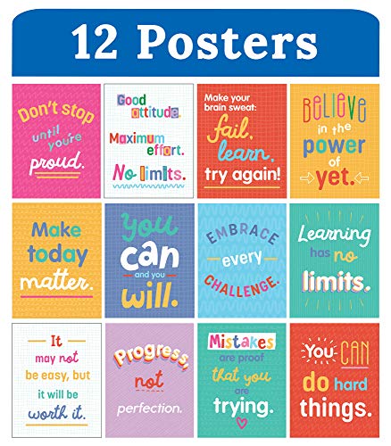image for Carson Dellosa Education Carson Dellosa 12-Piece Growth Mindset 8.5