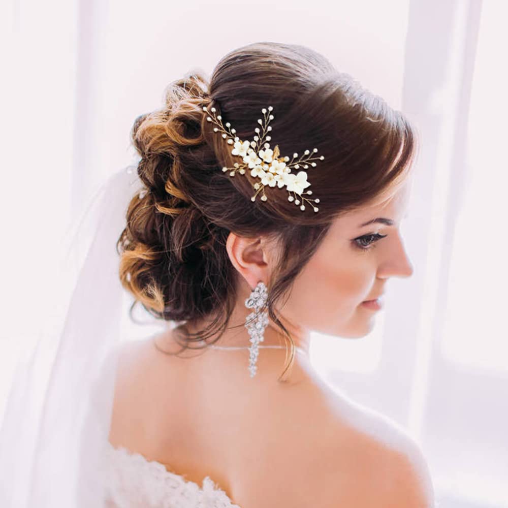 Amazon.com : inSowni 36 Pack Gold Flower Leaf Bridal Wedding  display picture 1