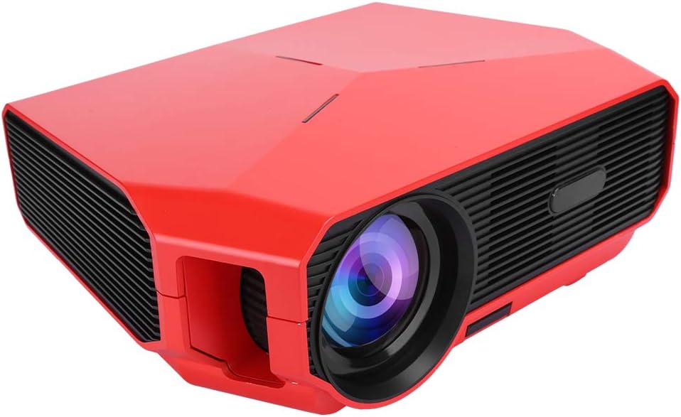 Front view of the CCYLEZ A4300 Pro projector, showcasing the lens and front ventilation.